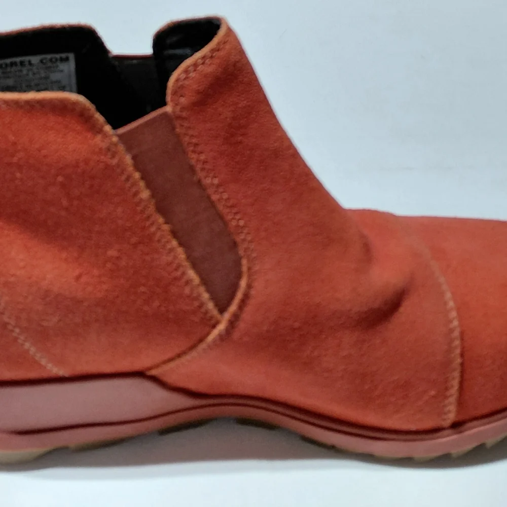 SOREL Women's Evie Pull On Waterproof Leather Suede Bootie - 9